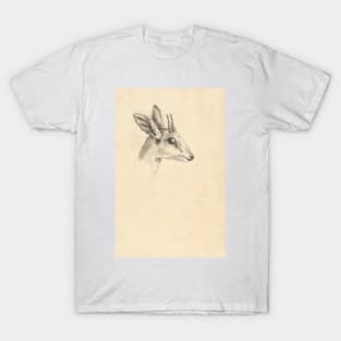 Antelope Head by Luigi Balugani. T-Shirt